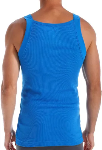 Vista 5 de Papi Paquete de 3 camisetas de algodón con cuello cuadrado para hombre Negro