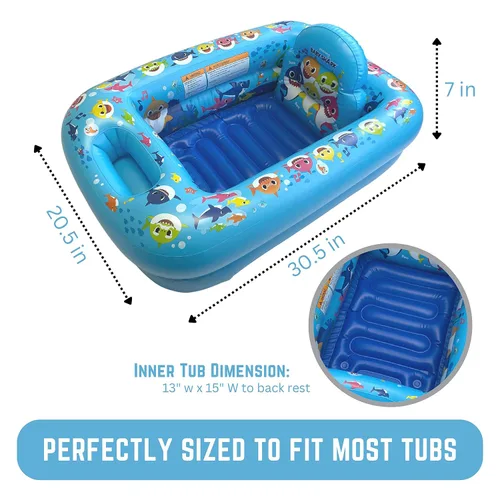 Vista 3 de Nickelodeon Baby Shark Making a Splash - Bañera inflable para bebé