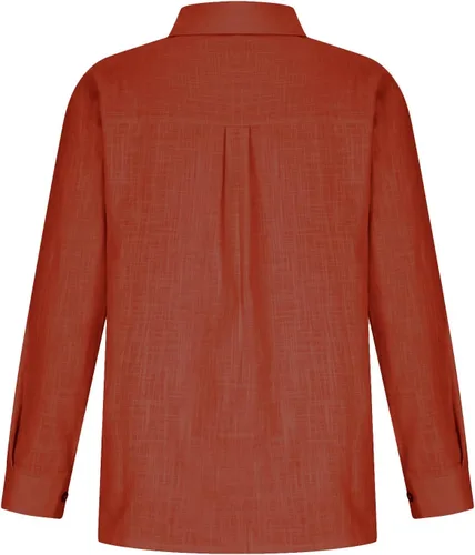 Vista 121 de SMIDOW Camisa de algodón y lino con botones para mujer