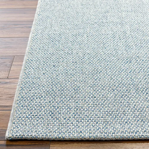 Vista 3 de Livabliss x Becki Owens Birdie - Alfombra neutra para exteriores, 1 pies 11 pulgadas x 2 pies 11 pulgadas, azul-mezclilla