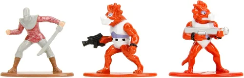 Vista 7 de Jada TMNT - Paquete de 18 figuras Wave 2 de 1.65 pulgadas fundidas a presión Nano Metalfigs, juguetes para niños y adultos