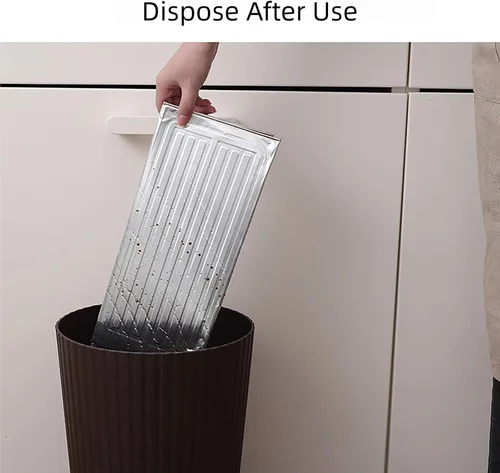 Vista 7 de 2 protectores contra salpicaduras de aceite de papel de aluminio para estufa de gas, pantalla desechable a prueba de aceite, herramienta de cocina