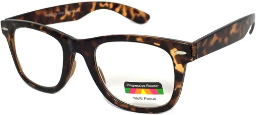 Vista 5 de Gafas de lectura progresivas con marco cuadrado retro Multi 3 Focus