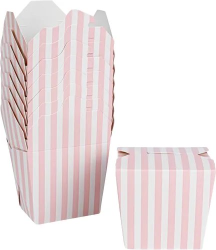 Vista 28 de Restaurantware Cajas chinas para llevar, paquete de 200 unidades, 8 onzas, resistentes a la grasa, recipientes de comida para llevar, desechables