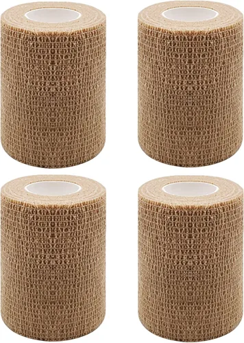 Vista 10 de HerMia 12 rollos de vendaje autoadhesivo de 1 pulgada, vendajes autoadhesivos para esguinces de hinchazón de muñeca y tobillo