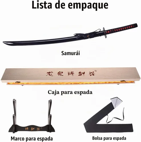 Vista 4 de SV - Espada de anime afilada de acero al carbono medio 1045 hecha a mano
