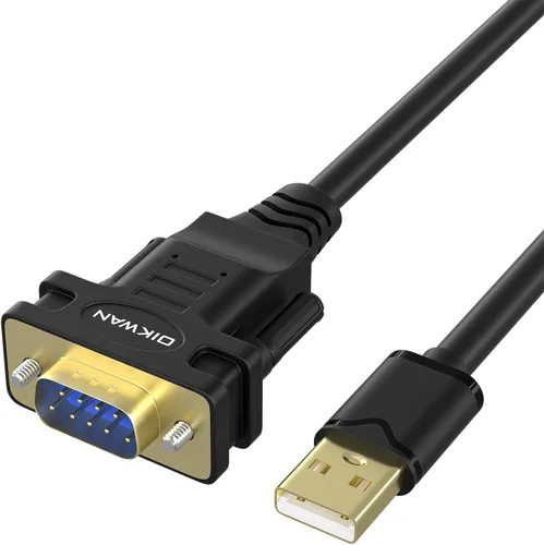 Vista 12 de Cable USB a RS232 Serie DB9 Macho, Pack de 2