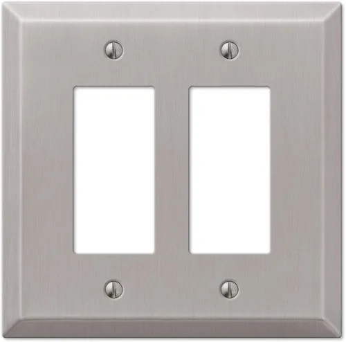 Vista 12 de Colester Direct - Placa de pared de níquel satinado para interruptor de pared, cubierta de tomacorriente GFI, acabado mate de níquel satinado