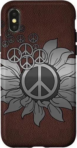 Vista 5 de Sunflower Peace Sign Hippie Hippy Vintage Floral Soul Gift Case for iPhone 17