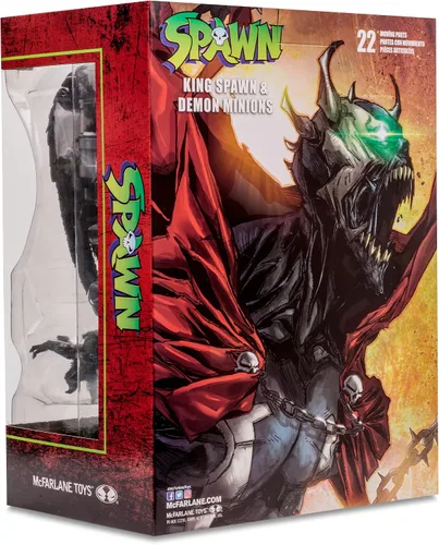 Vista 7 de McFarlane Toys - Figura de acción de King Spawn & Demon Minions de 7 pulgadas