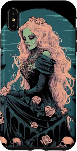 Vista 11 de Funda para iPhone 16 Gothic Girl Pastel Goth Wiccan Pagan Anime Nu Goth Grunge