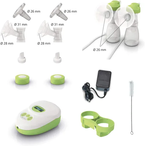 Vista 4 de Ardo Calypso Double Plus - Juego de extractor de leche eléctrico, silencioso, fabricado en Suiza, con 64 ajustes, sistema cerrado de grado
