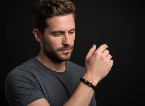 Vista 4 de Men’s Leather Bracelet – Stainless Steel Clasp, Adjustable Wrap Design, Stylish Jewelry Gift for Him