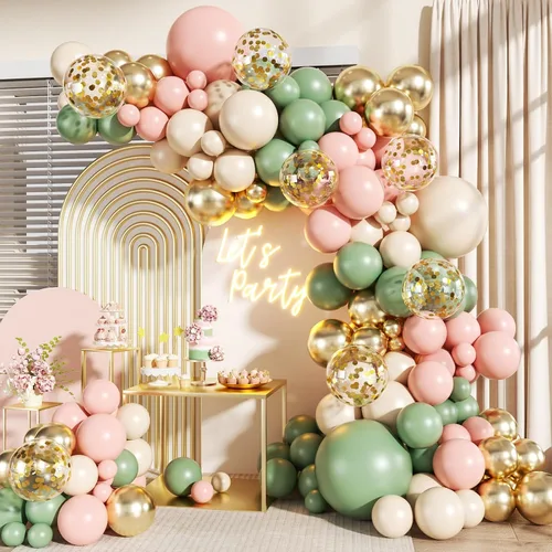Vista 30 de Kit de Arco de Guirnalda de Globos Negros y Dorados, 140 Piezas de Globos de Confeti Negros y Dorados con Estrellas para Cumpleaños, Graduación, Año