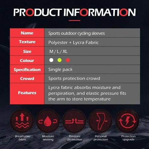 Vista 9 de Manga de brazo de enfriamiento de protección solar UV para hombres y mujeres, manga deportiva para ciclismo, golf, correr, baloncesto