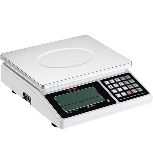 Vista 12 de VEVOR Báscula de conteo industrial, 66.1 lbs x 0.04 oz, báscula digital para piezas y monedas, unidades de g/kg/lb, báscula electrónica de gramos