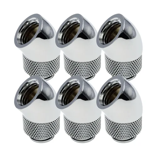 Vista 7 de dracaena.io - Paquete de 2 conectores extensores de rosca G1/4 pulgadas macho a hembra, conector adaptador giratorio de 45° para sistema