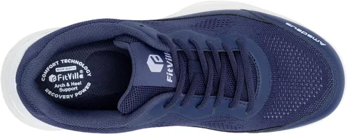 Vista 5 de FitVille Wide Pickleball Shoes for Men Tennis Shoes Sneakers for All Court Racquetball Athletic Shoes for Racquet Sport Arch Support & Wide Toe Box