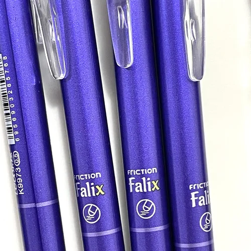 Vista 8 de sencoo Paquete de 5 bolígrafos de gel azul borrables retráctiles y borrables de tinta azul para estudiantes, papelería, oficina, premios escolares
