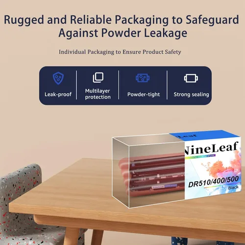 Vista 6 de NineLeaf Cartucho de tóner compatible y unidad de tambor para TN560 TN460 TN570 y DR500 DR510 DR400 para DCP-8020 D/8025D HL-1650/1850/5040/5050