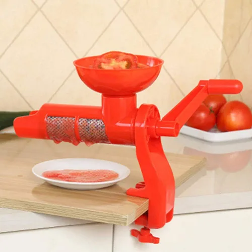 Vista 6 de Exprimidor de tomates multiusos, portátil, manual, fabricante de frutas, exprimidor de tomate, extractor, exprimidor de utensilios de cocina