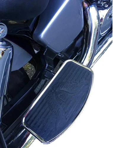 Vista 2 de Estriberas y reposapiés de motocicleta para Honda VTX1300 VTX1800 Suzuki VL400 VL800 C50 reposapiés delantero/pasajero par