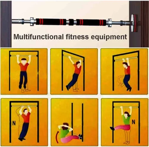 Vista 7 de Barras de dominadas - Barra horizontal portátil, para colgar en la pared, para colgar en la pared, equipo de fitness para el hogar, 29.5-70.9 in