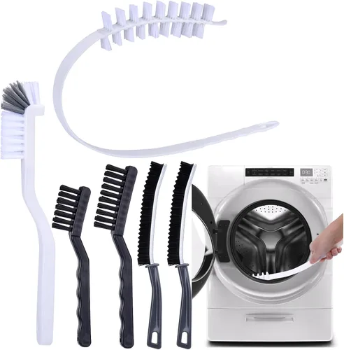 Vista 8 de Kit de limpiador de ventilación para secadora Palksky, herramienta de limpieza para secadora de 3 piezas - cepillo flexible de limpieza