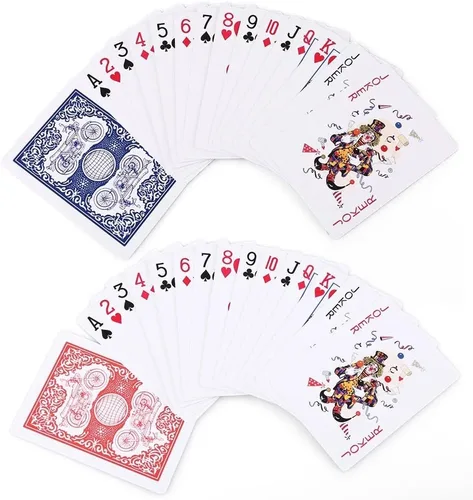 Vista 3 de Juego de cartas de juego con revestimiento de plástico, paquete de 3 cartas especiales No. 976 para póker, noches de juego, blackjack, fiestas