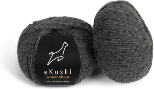 Vista 81 de 100% Hilo de Alpaca Baby para Tejer y Ganchillo - 1 Cono de Hilo Premium DK - Ligero, Hipoalergénico y Térmico Hecho en Perú - Ideal para Proyectos