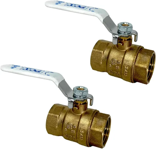 Vista 6 de 1-Pack Válvula de bola de gas recta FIP de 1/2 pulgada, de latón resistente a la oxidación, apertura/cierre de cuarto de vuelta, certificada por CSA