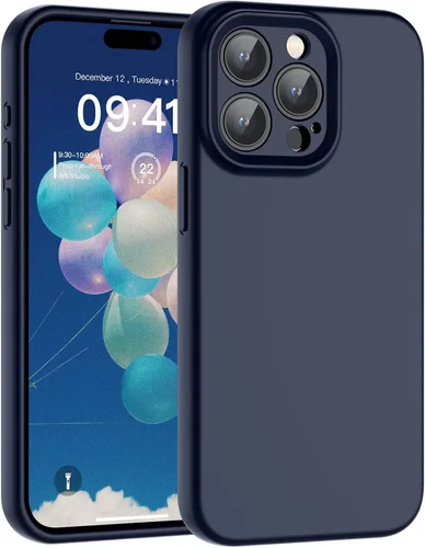 Vista 181 de SUPFINE - Funda diseñada para iPhone 12, silicona líquida premium con [forro de microfibra suave antiarañazos][protección de cámara mejorada], funda