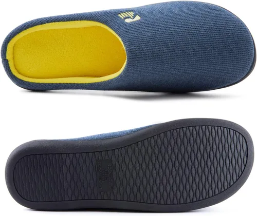 Vista 2 de Pantuflas RockDove para hombre de espuma viscoelástica, dos tonos