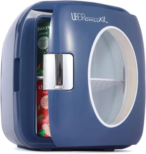 Vista 9 de Minirefrigerador UB-XL1 de Uber Appliance, enfría 12 latas, estilo retro, Rojo
