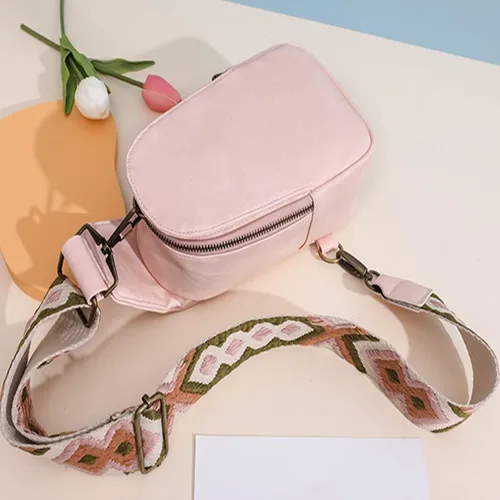 Vista 5 de Monederos para mujer, bolso cruzado de moda, bolsos de hombro de cuero, bolso de mano de tamaño mediano, bolso de mensajero, bolso de mano 2022, rosa
