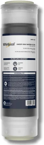 Vista 8 de Whirlpool Filtro de bloque de carbono Undersink WHKF-DB2, clasificación de 0.5 micrones que reduce mercurio, plomo, quistes, asbesto, vida útil de 6