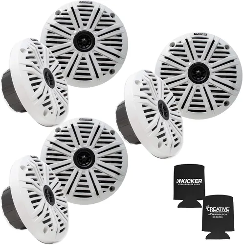 Vista 3 de KICKER 41BKM604B-1 Paquete coaxial marino de 6.5 pulgadas y 6 altavoces Negro