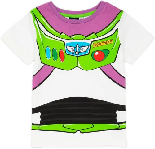 Vista 2 de Disney Toy Story - Conjunto de pijama para niños Camiseta y pantalones cortos Buzz Lightyear Hero para niños, ropa de dormir de película, regalo