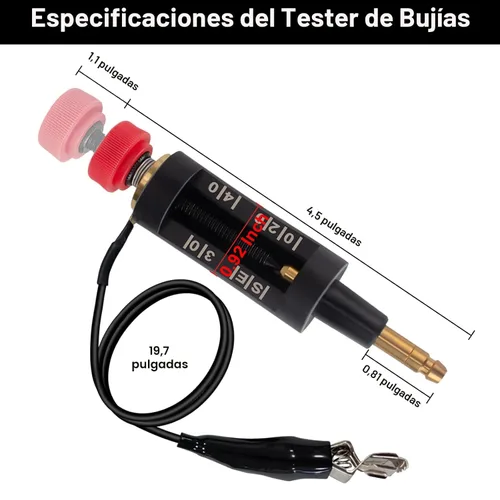 Vista 2 de Pruebador de Bujías, Sistema de Probador de Bobina de Encendido Ajustable, Probador de Paquete de Bobina, Herramienta de Probadores de Bujías