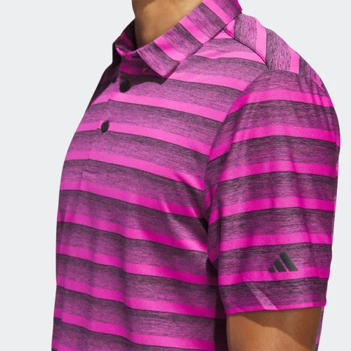 Vista 6 de adidas Mens Two Color Stripe Polo Shirt Men's Polo Shirt