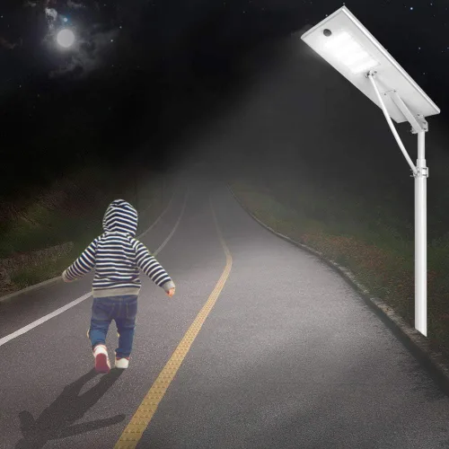 Vista 8 de Luces de calle solares 300W al aire libre del atardecer al amanecer