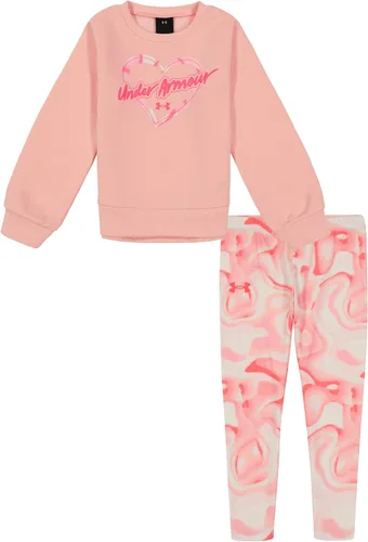 Vista 3 de Under Armour baby-girls Ua Terrazzo Leopard Heart SetShort Set