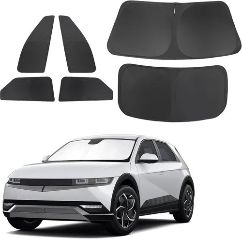 Vista 114 de TINGLU Persianas de ventana para Honda CR-V 2023-2026, accesorios para ventanas laterales de automóvil, parabrisas triangular, parasol para rayos UV