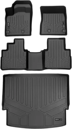 Vista 13 de SMARTLINER Juego de alfombrillas de primera fila de ajuste personalizado compatibles con Nissan Rogue 2008-2013