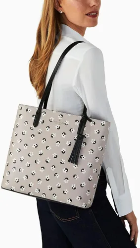 Vista 4 de Kate Spade - Juego de bolso de mano y cartera con diseño floral blanco, multicolor neutro, Multi neutro