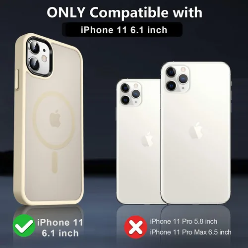 Vista 181 de MOCCA - Funda magnética resistente para iPhone XR de 6.1 pulgadas, compatible con MagSafe, funda con protección contra caídas de grado militar