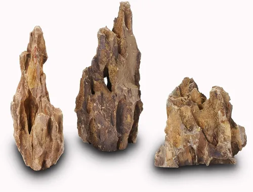Vista 4 de LANDEN Piedras de Dragón Naturales (16 libras, 2~8 pulgadas, 7-8 piezas) para Aquascaping, Terrarios, Paludarios, Vivarios, Recintos de Reptiles