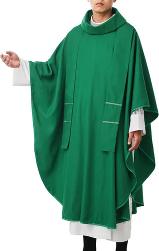Vista 4 de BLESSUME Esperanza/Espíritu Iglesia Sacerdotes Sólidos Casulla Misas Vestiduras