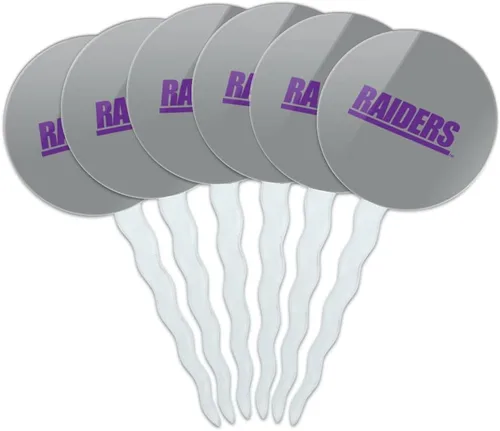 Vista 224 de Abilene Christian - Juego de 6 palillos para cupcakes con logotipo secundario