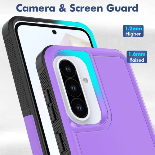 Vista 289 de Jeylly Compatible con Samsung Galaxy A22 5G Funda, Funda Samsung A22 5G con 2pcs protectores de pantalla de vidrio templado